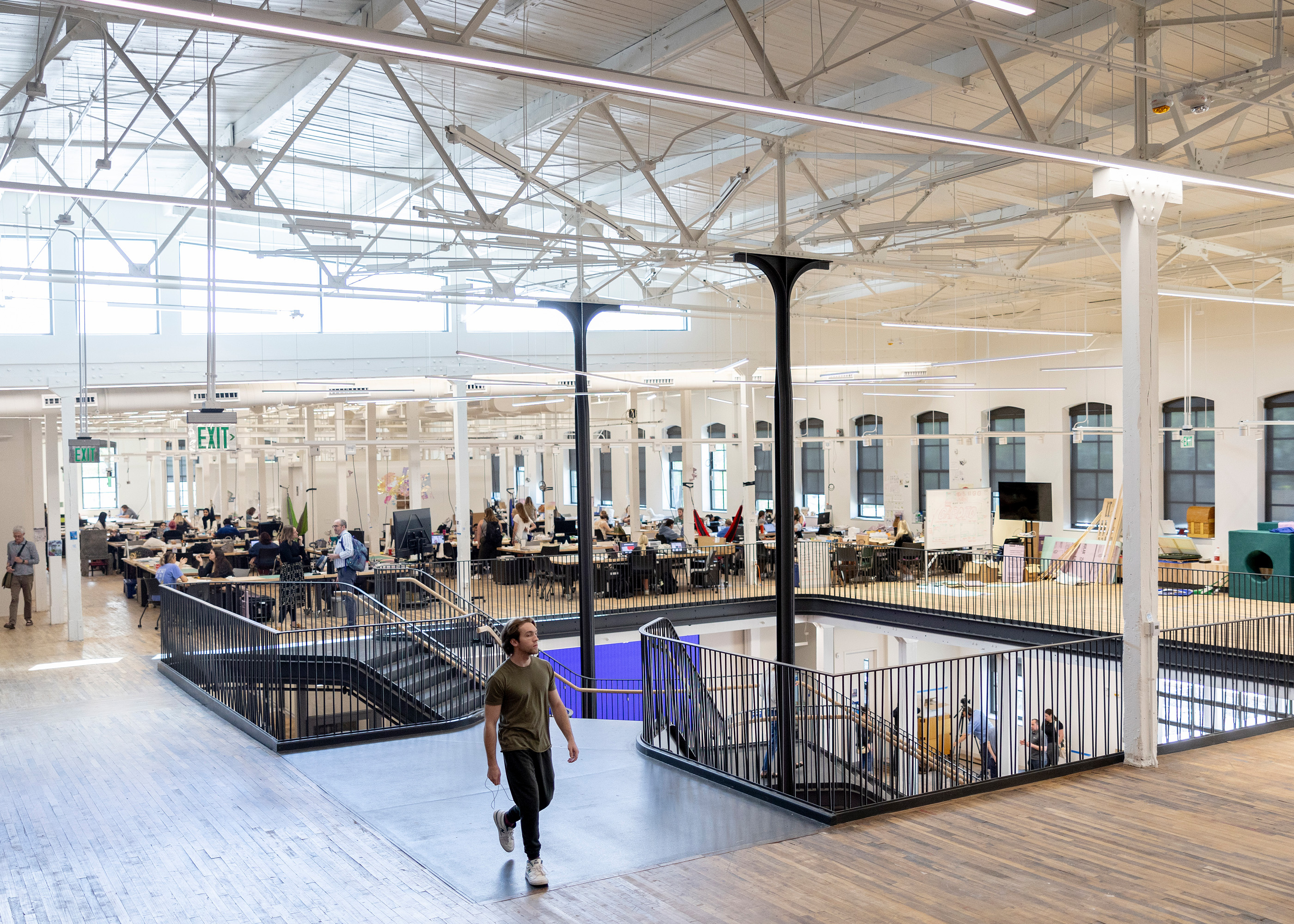 photograph of the second floor of the Gray Design Building