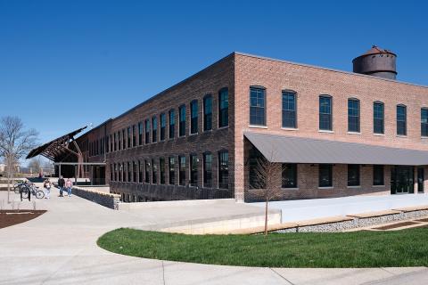 photograph of the exterior of the Gray Design Building